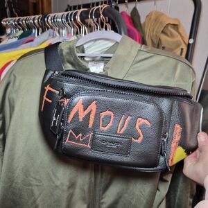 Coach x Jean-Michel Basquiat Collab Track Belt Bag.  NWOT